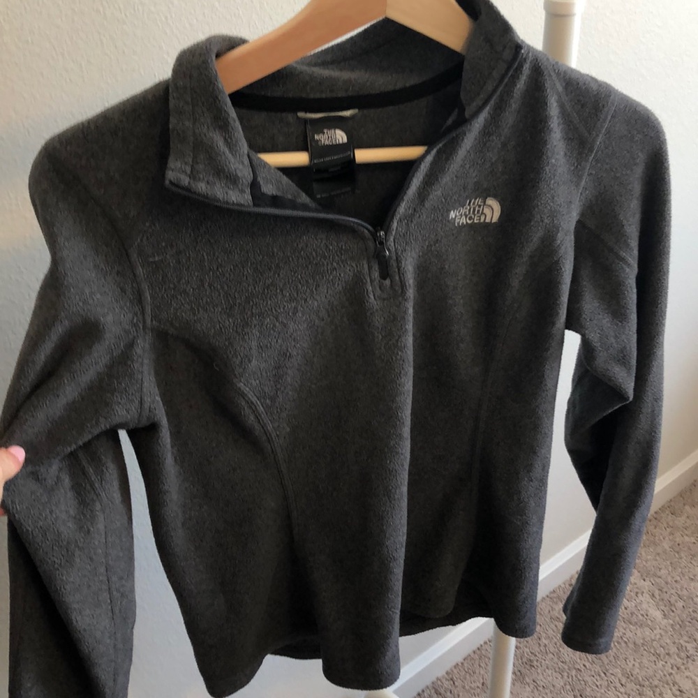 Gray North Face Fleece